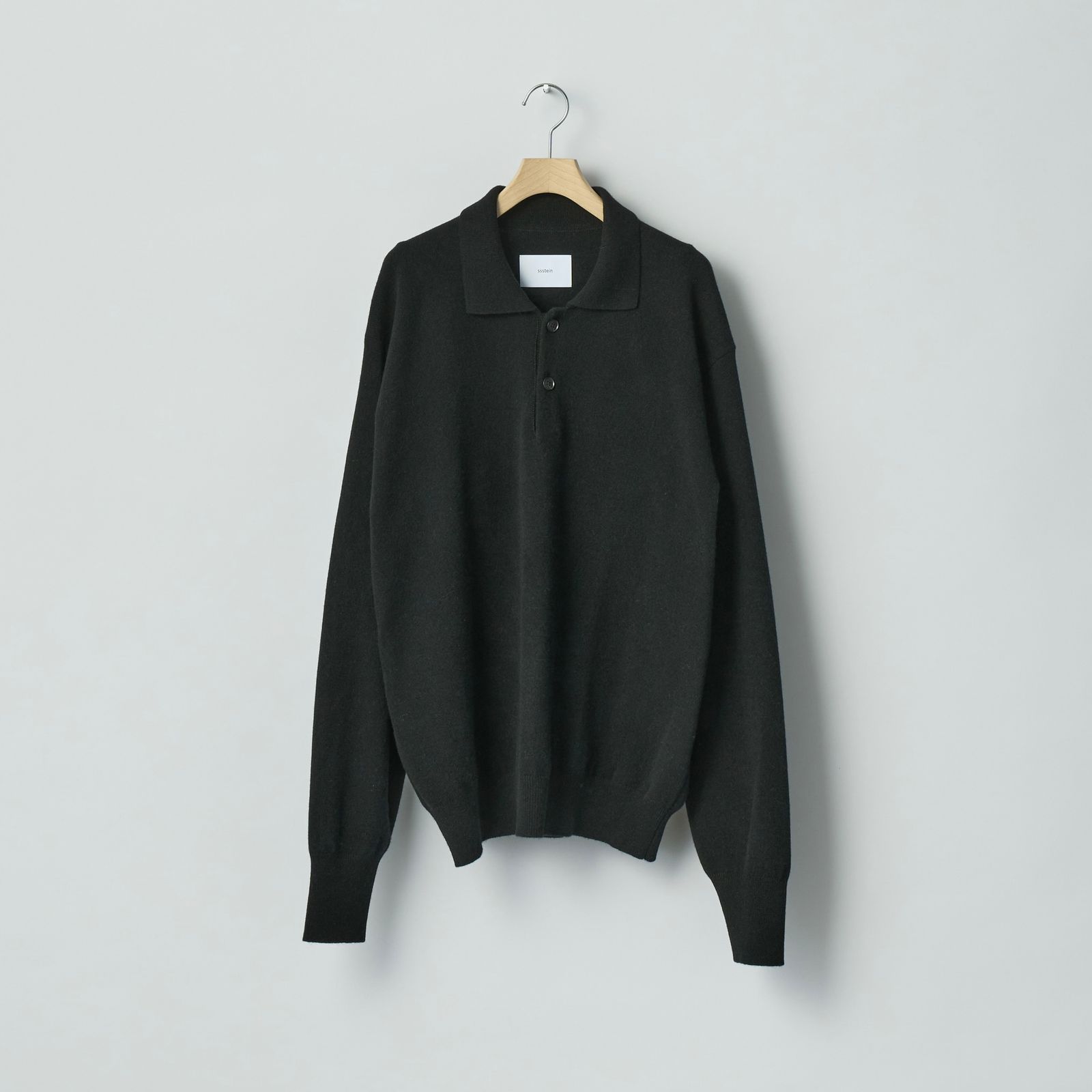 【残り一点】Extra Fine Wool Knit Polo LS