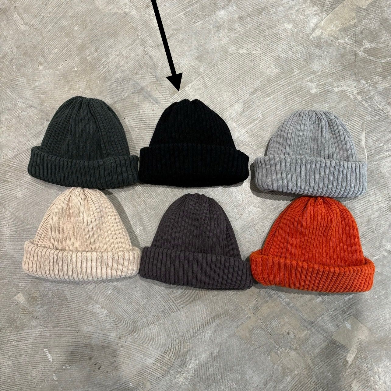 【再販売通知受付可能】Knit Cap(BLACK)