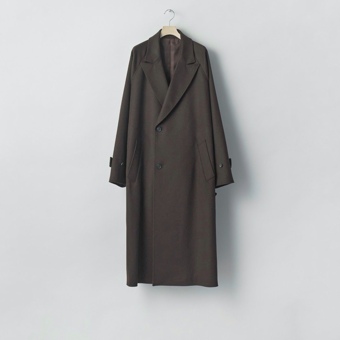 【残りわずか】Wool Cashmere Oversized Peak Lapel Chester Coat