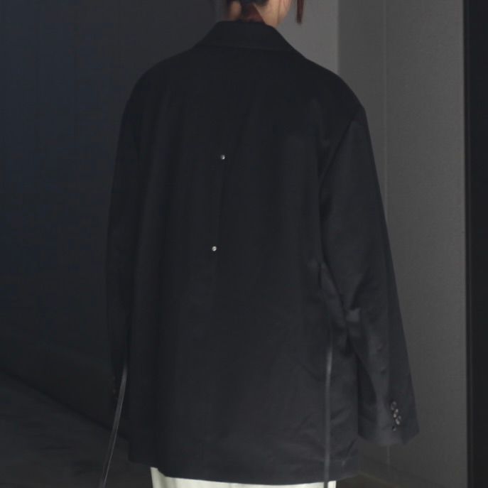 【残り一点】W/CA Beaver Back Slash Peak Lapel Jacket