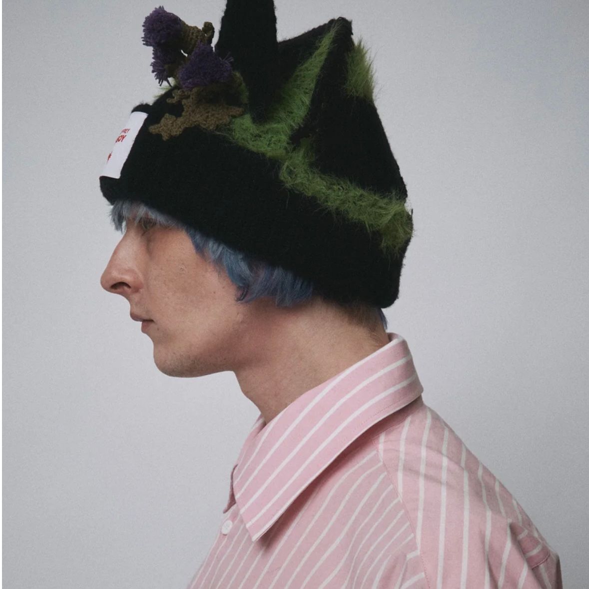 【残り一点】Artisanal Beanie with Thistles