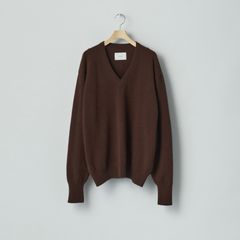 【残り一点】Pure Cashmere Knit V Neck LS