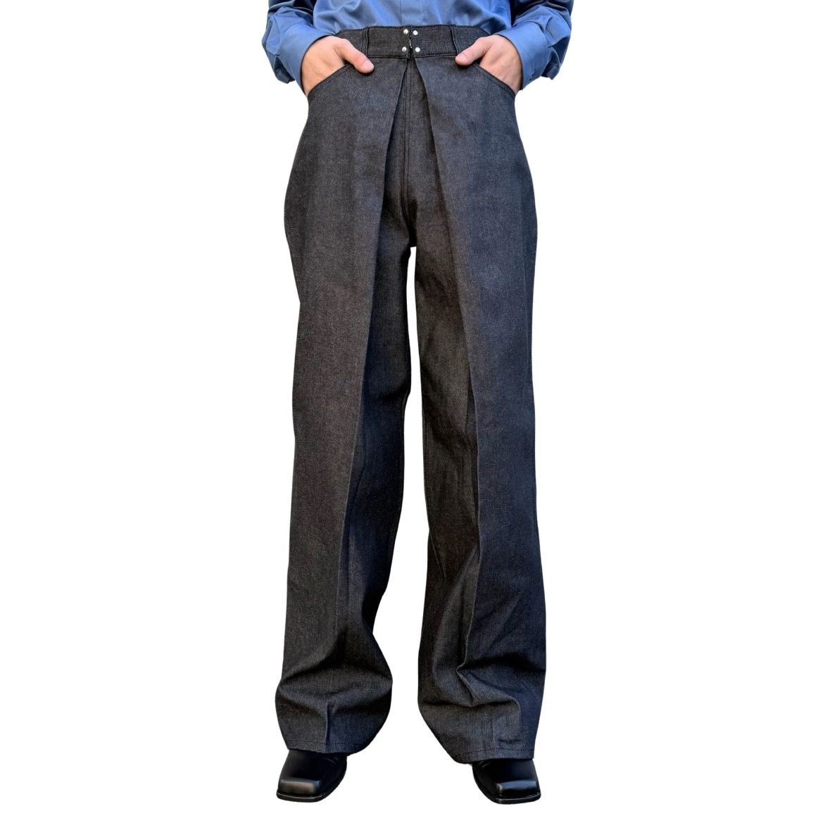 【残りわずか】Rigid Denim Wide Pants(MEN)