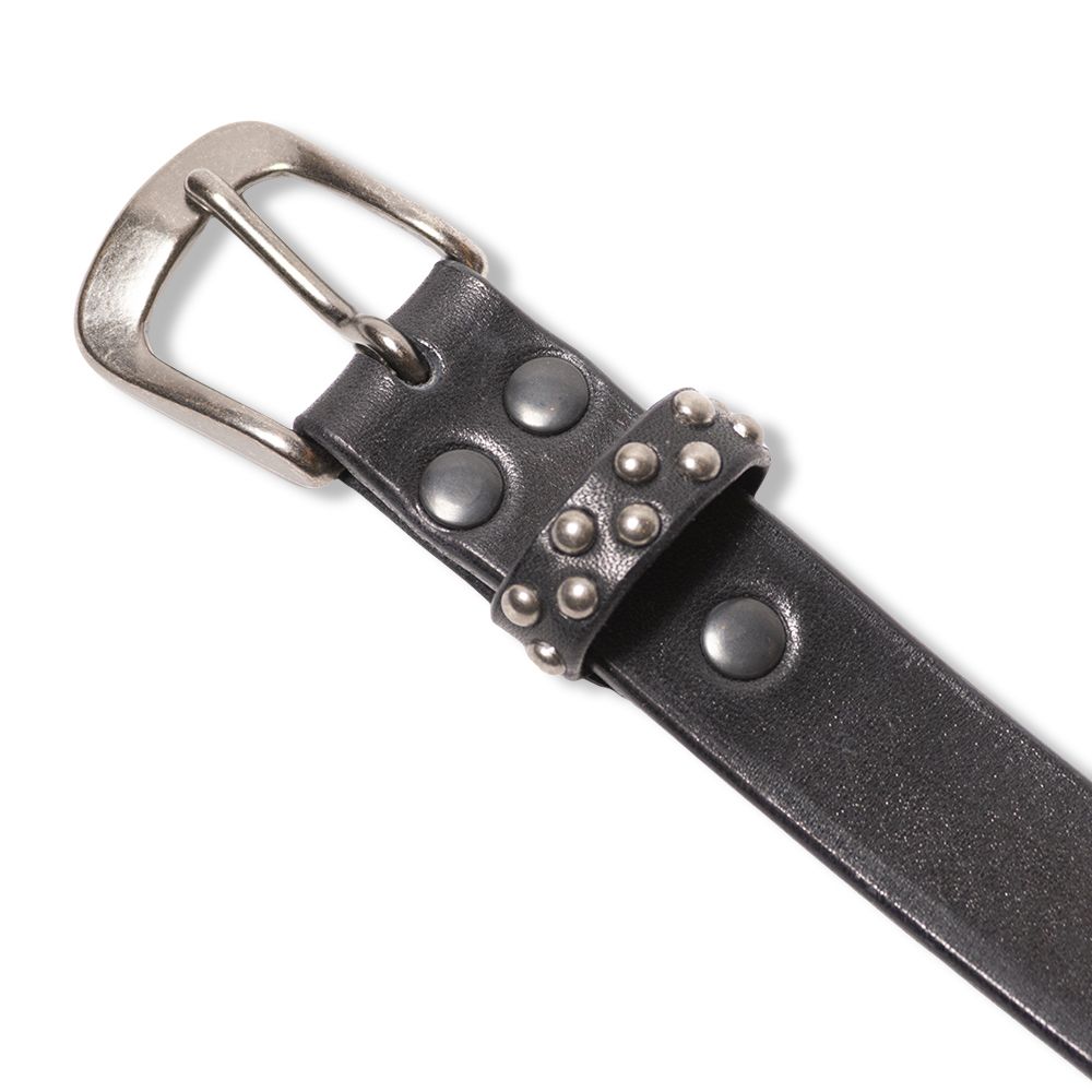 【残り一点】Round Studs Leather Narrow Belt