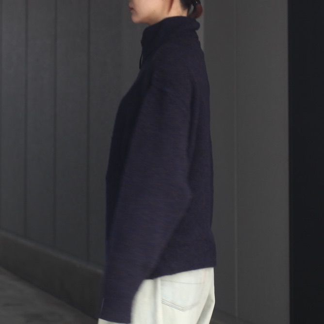 【残り一点】Boucle Knit Zip Jacket