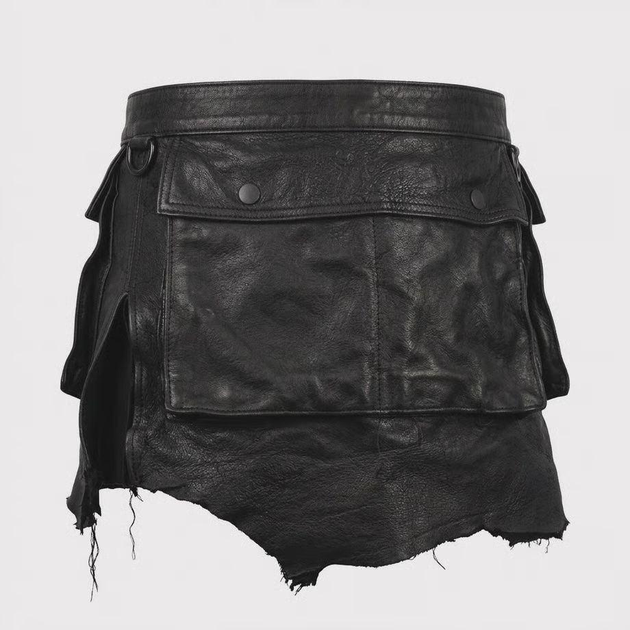 【再販売通知受付可能】Cargo Kilt(VEGETABLE TANNING PIG LEATHER)