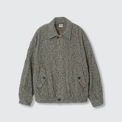 【残り一点】Needlepunched Cotton Plaid Drizzler Jacket