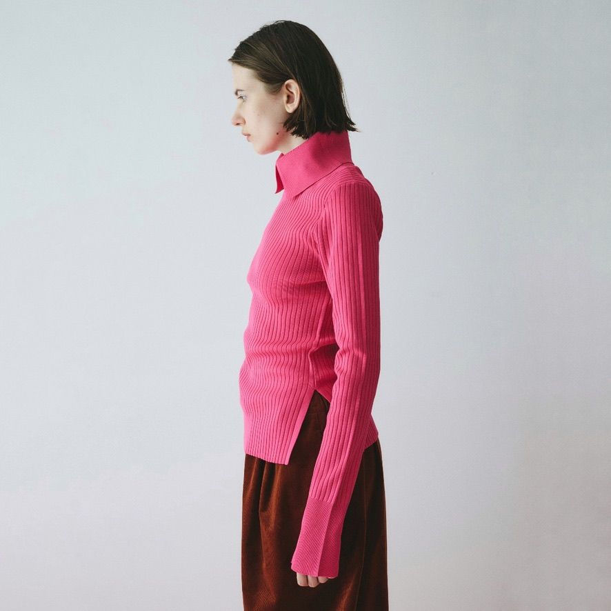 【残り一点】Stand Collar Knit Top