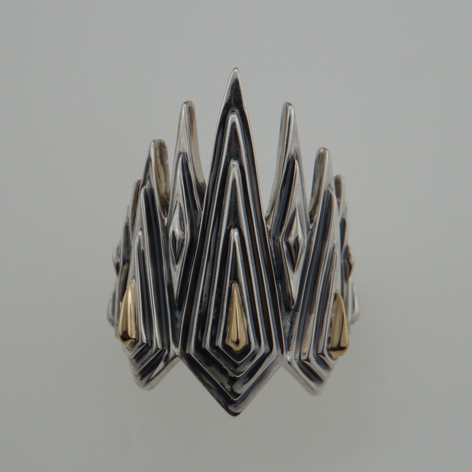 【お取り寄せ注文可能】Ice Blaze Ring(SILVER×GOLD)