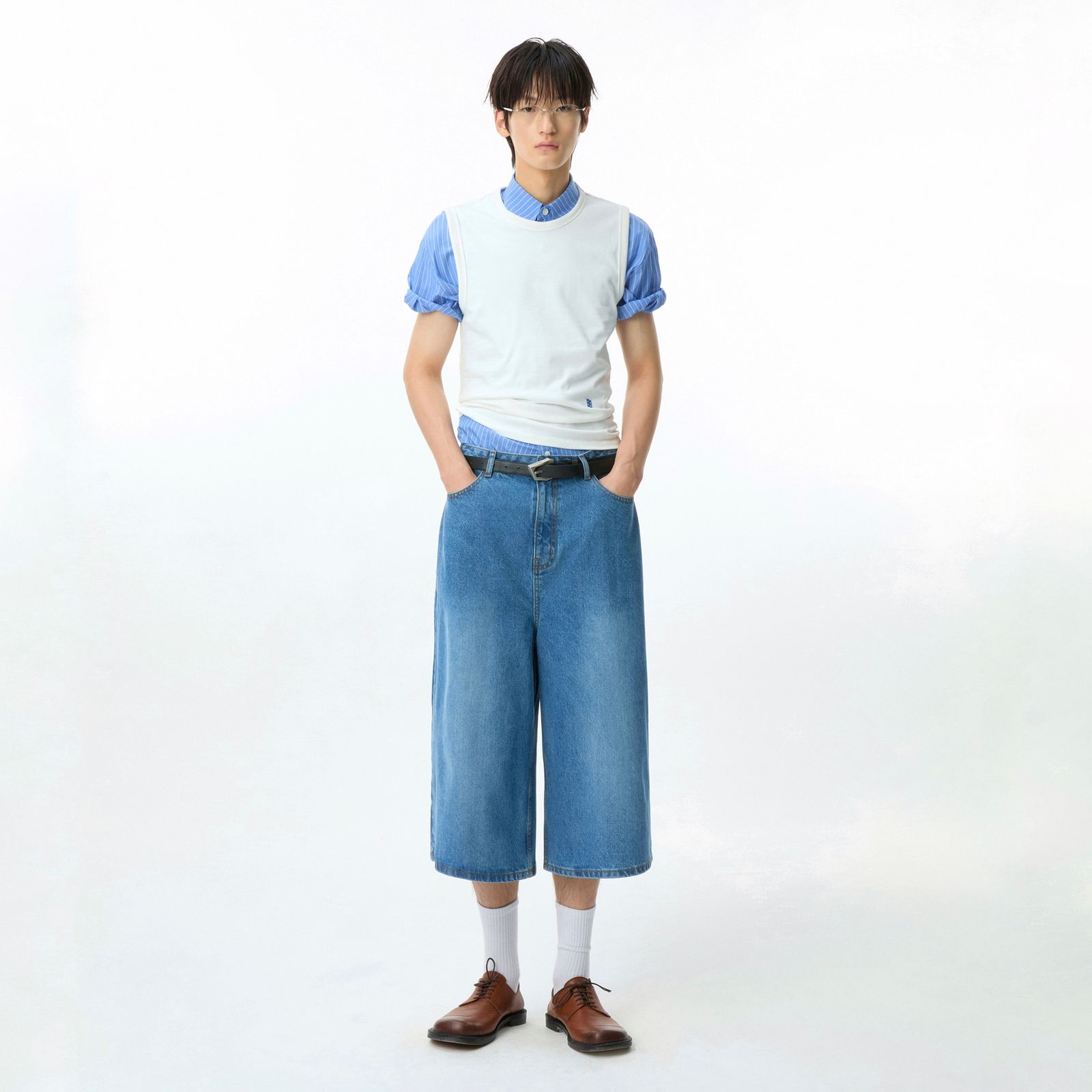 【残り一点】Sig; SV Tag short jeans 01