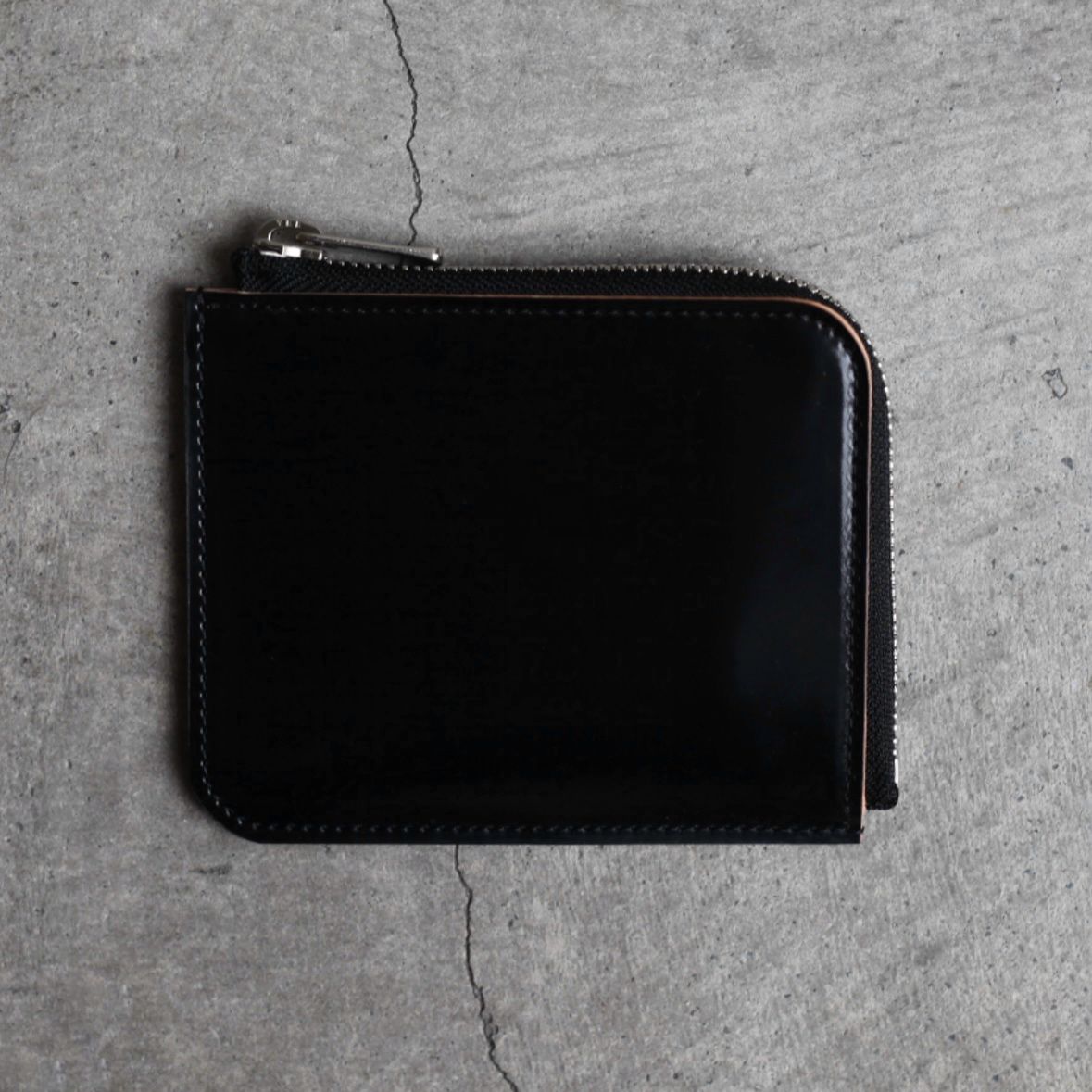 エンダースキーマ　パース　小銭入れ　レザー 黒 Hender Scheme エンダースキーマ スクエアジップパース square