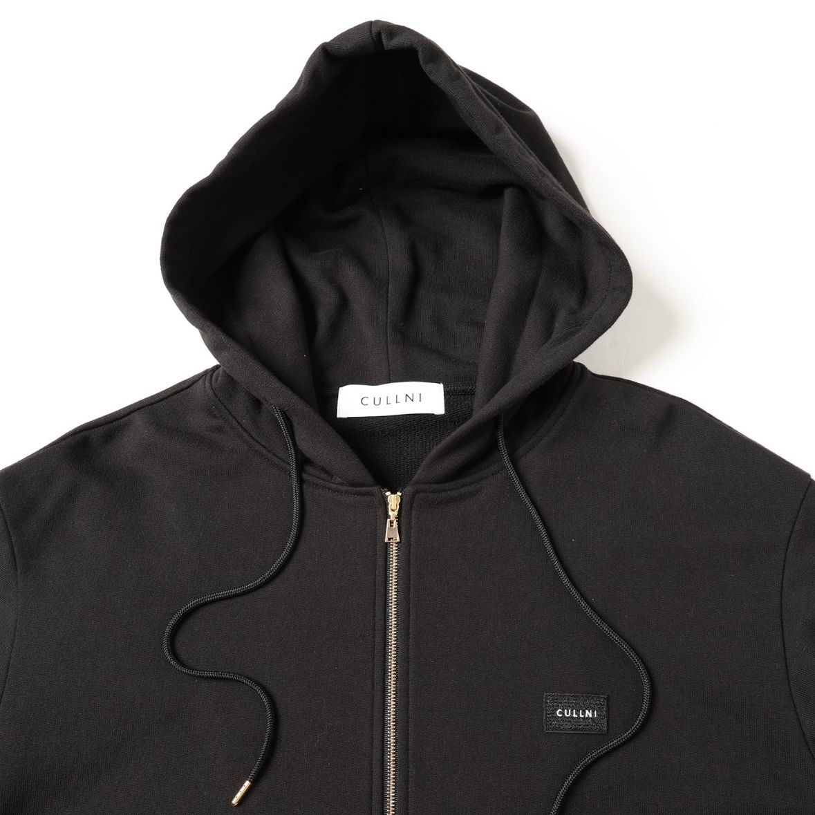 【残り一点】French Terry Embroidery Patch Zip Up Hoodie