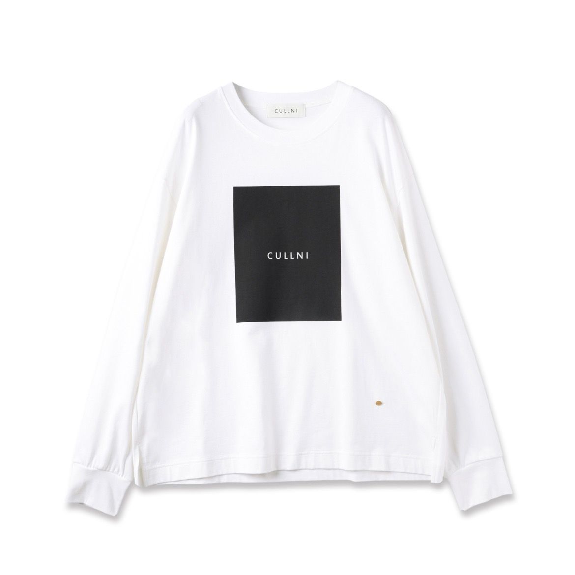 【残り一点】Cotton Jersey Box Logo Print Long Sleeve Pullover