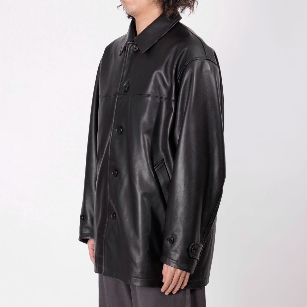 【残りわずか】Leather Car Coat