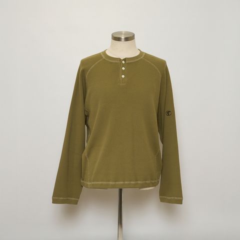【残り一点】Lazy Thermal Henley Neck