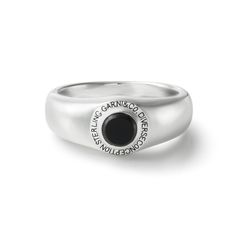 【お取り寄せ注文可能】Round Stone Ring_S(BLACK)