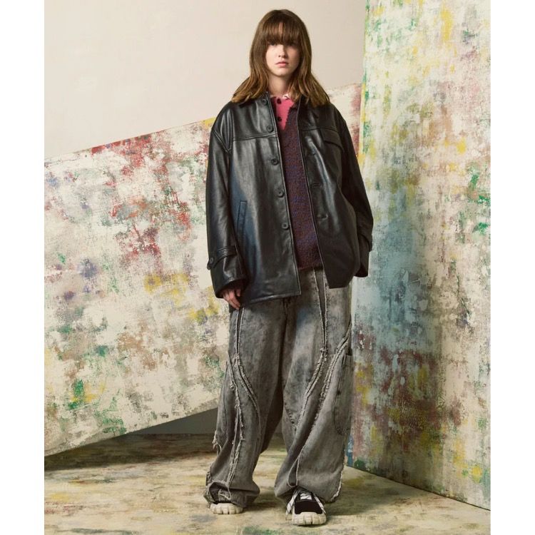 【残り一点】Sheep Leather Car Coat