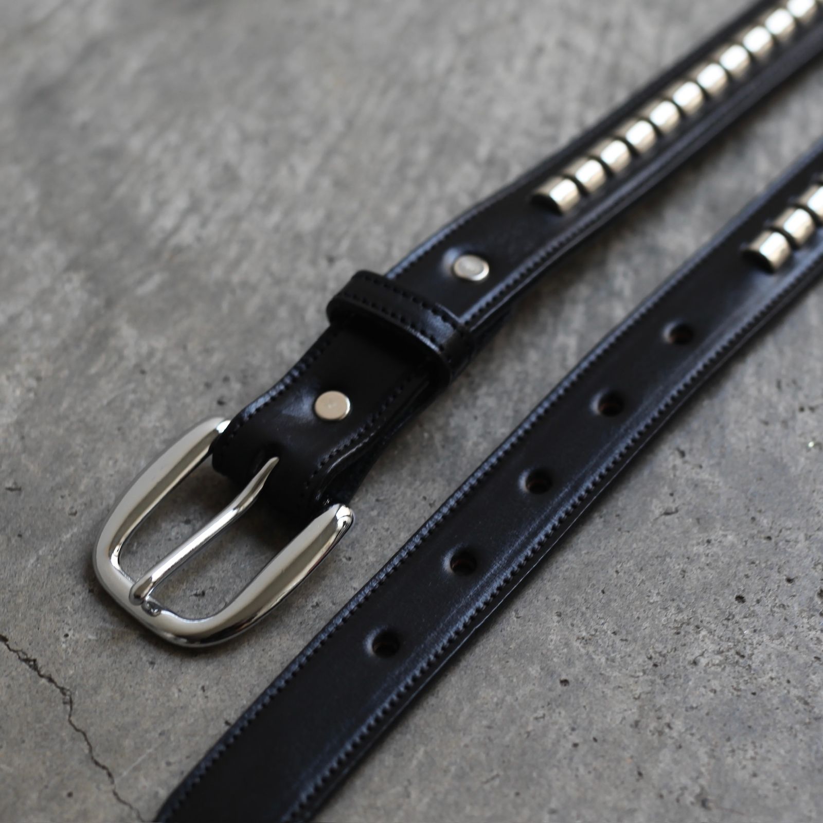 【残り一点】3/4 Clincher Belt(BLACK×NICKEL)