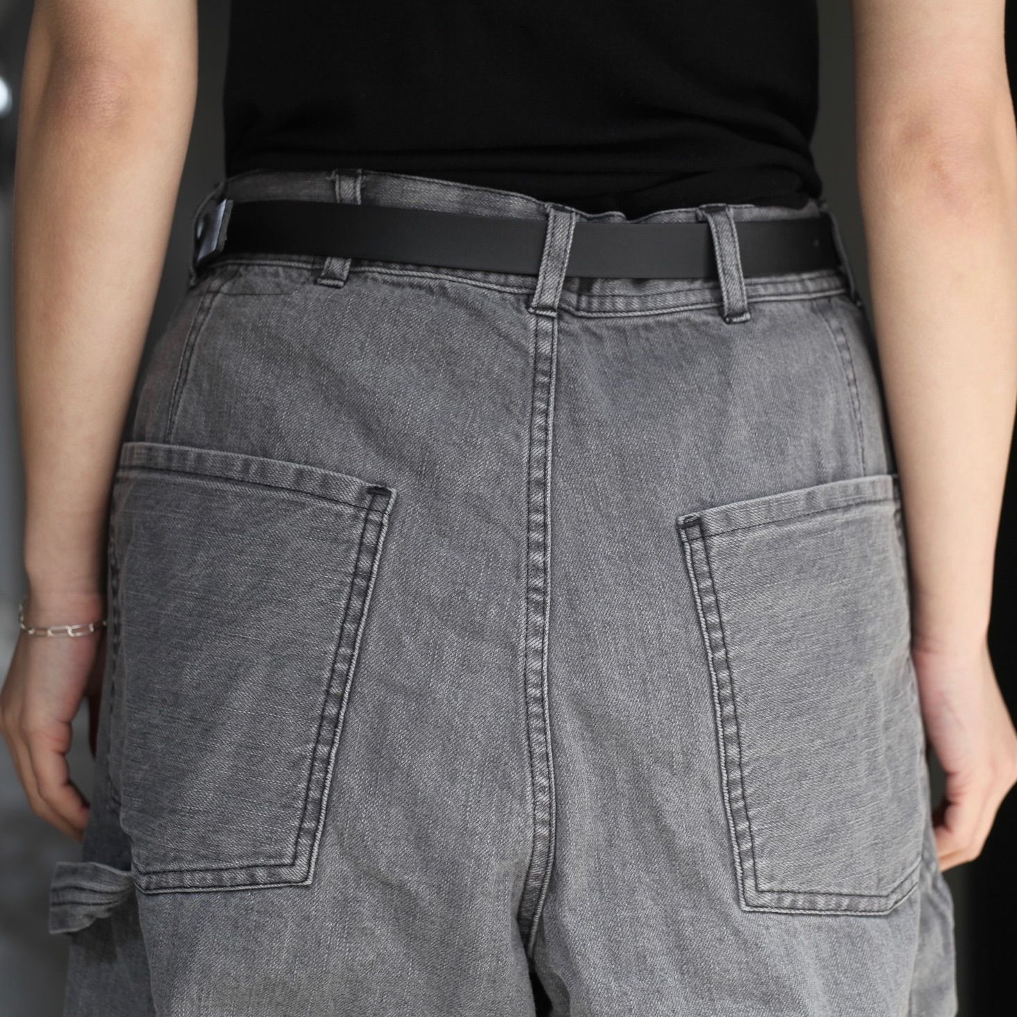 【残り一点】11.5ozペインターブラックデニムパンツ(USED)