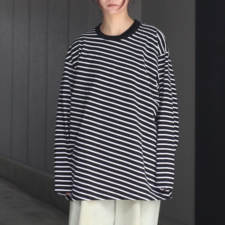 【残り一点】バイアスボーダーL/S TEE