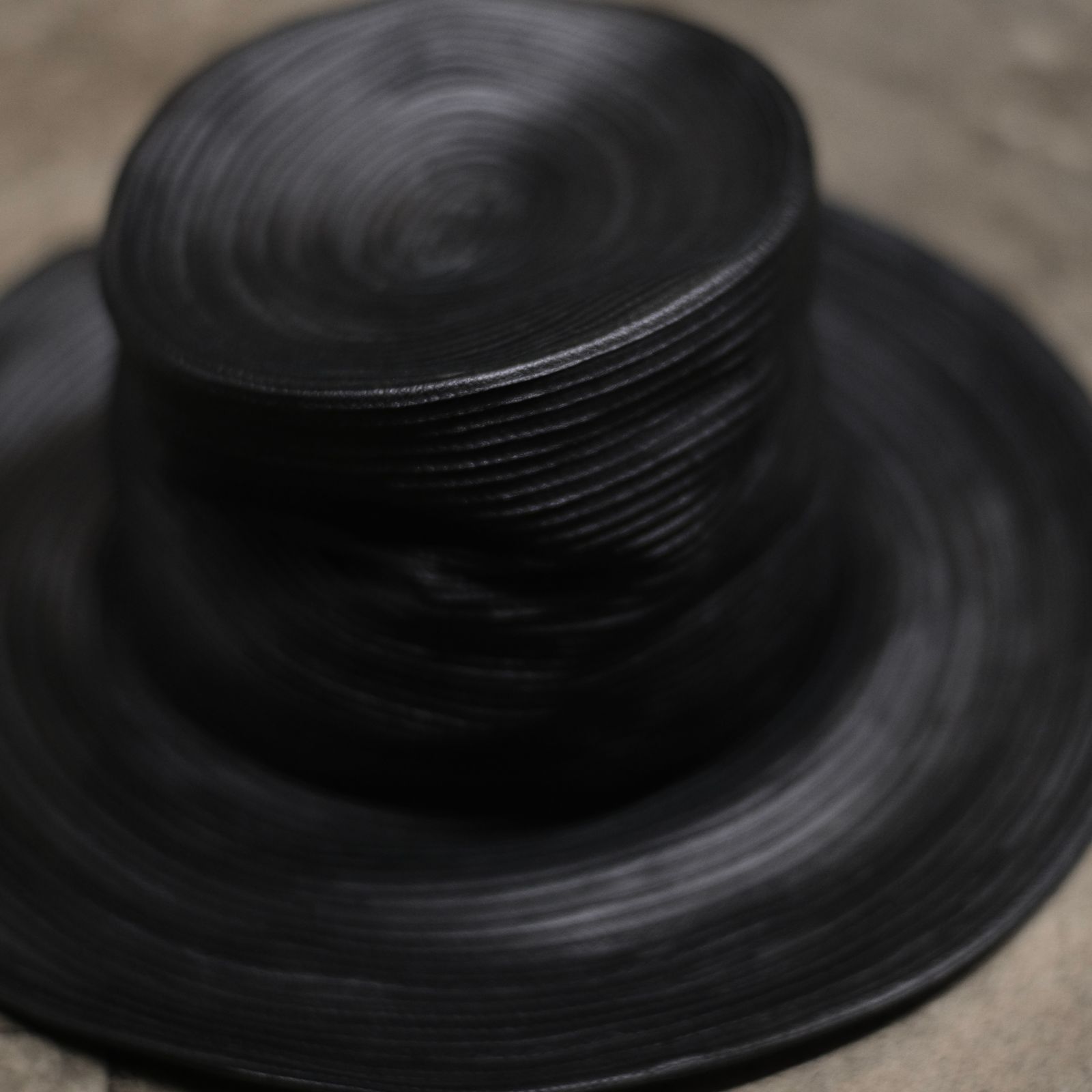 【お取り寄せ注文可能】Leather Blade Boater Hat