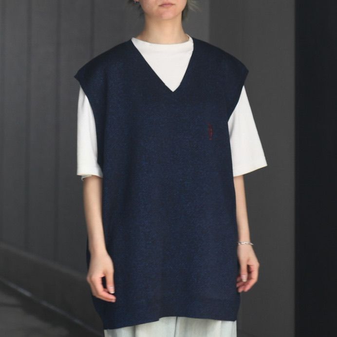 DAIRIKU 23SS Oversized Lame Knit Vest baxvel.com