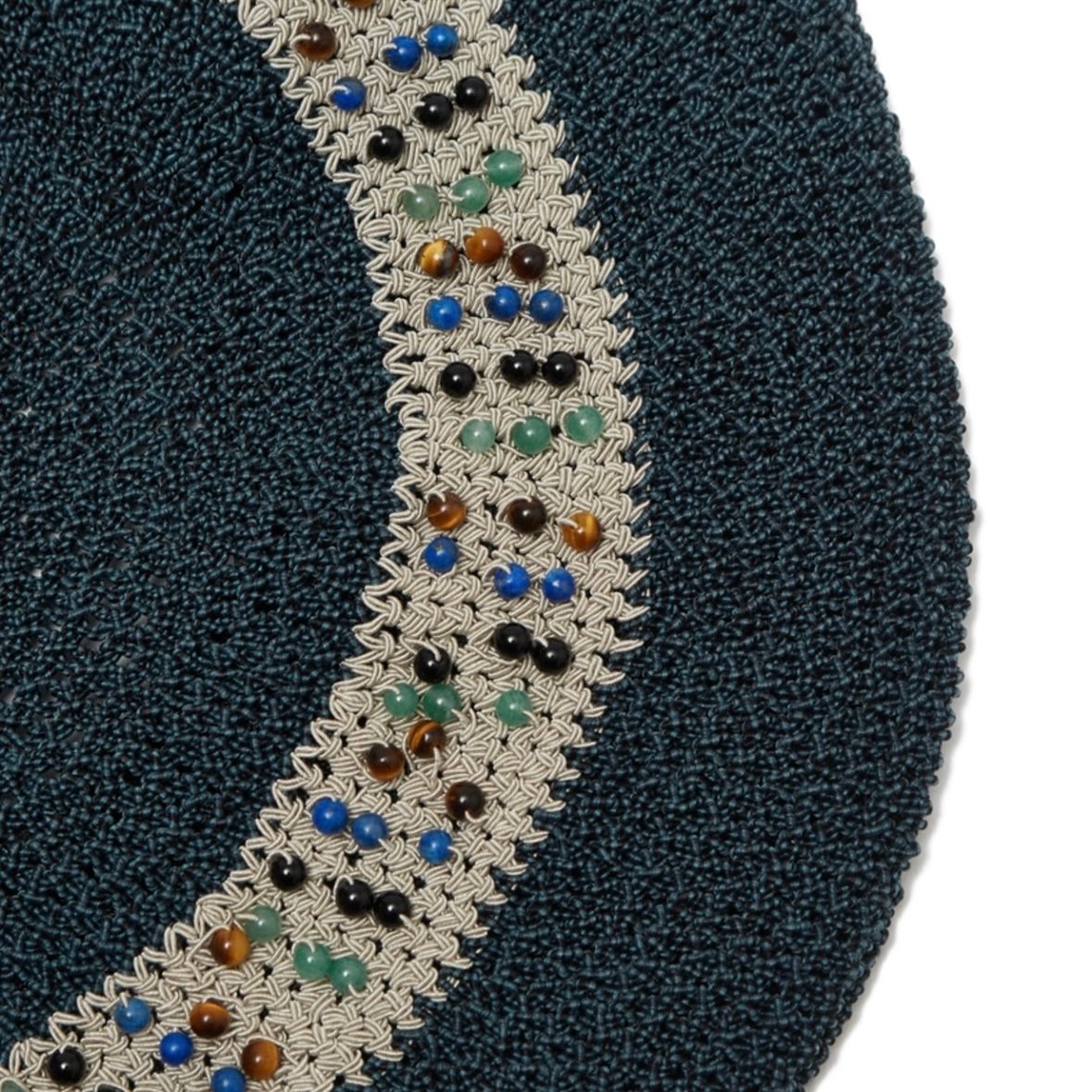 【再販売通知受付可能】Knitting Beads Beret Hat