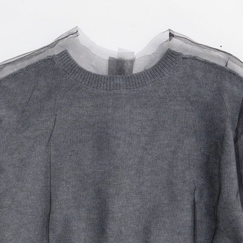 【残り一点】Reversible Tulle Knit Cardigan