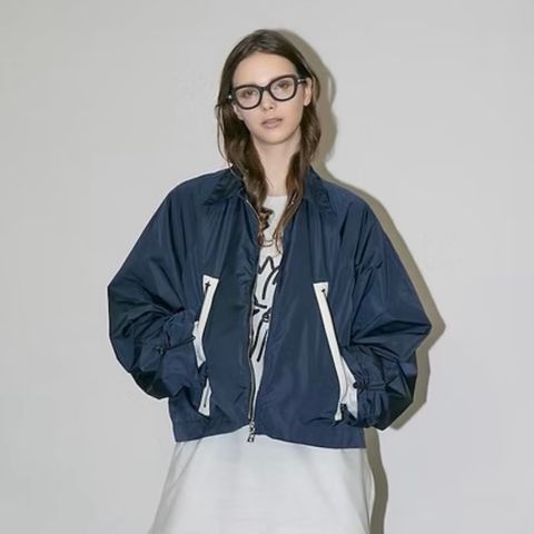 【残り一点】ナイロンタフタショートジップブルゾン