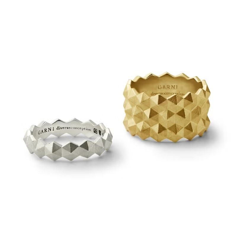 【お取り寄せ注文可能】Honeycomb Studs Ring S