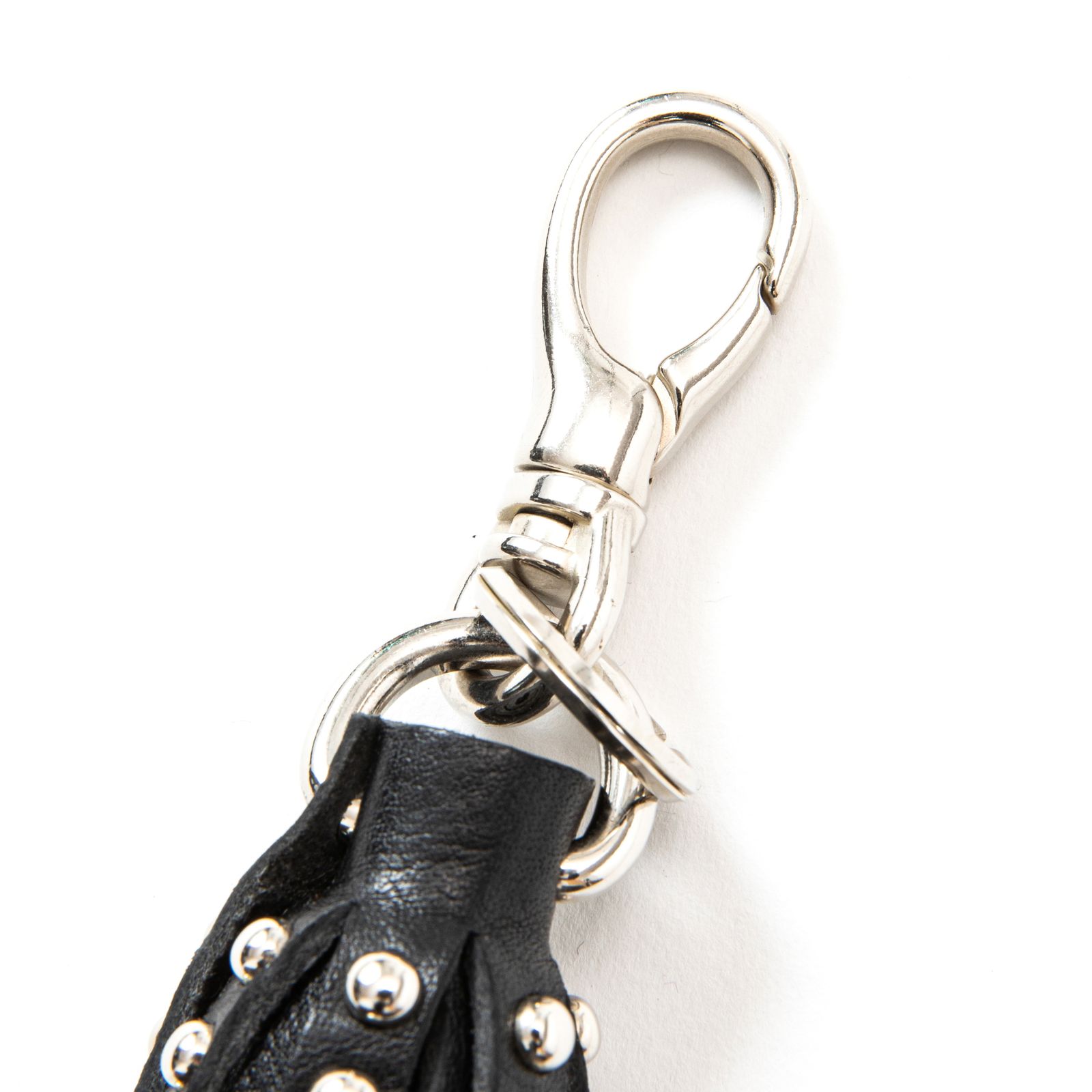 【残り一点】Studs Leather Tassel Key Ring