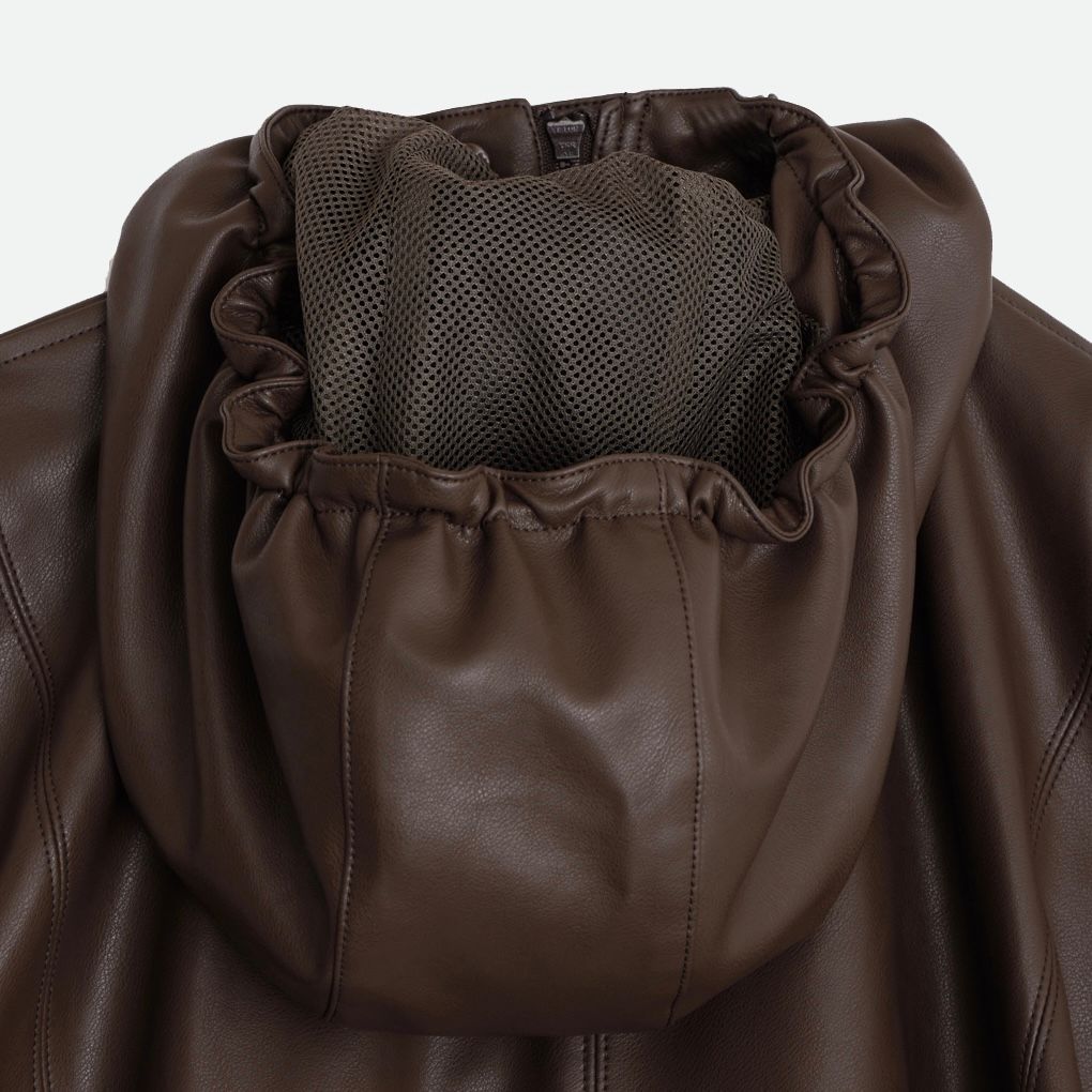 【残り一点】Fake Leather Short Anorak