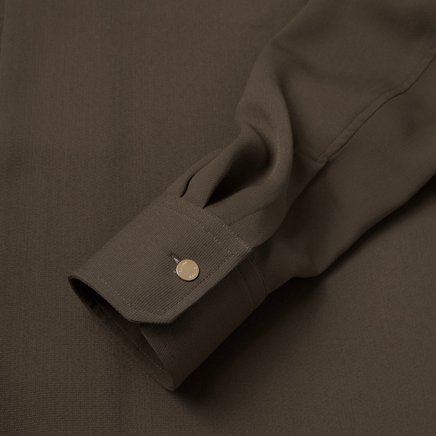 【残り一点】Dry Stretch Cloth Button-Tab Pocket Zip Up Shirt