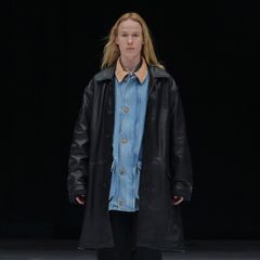 【残り一点】Leather Balmacaan Coat