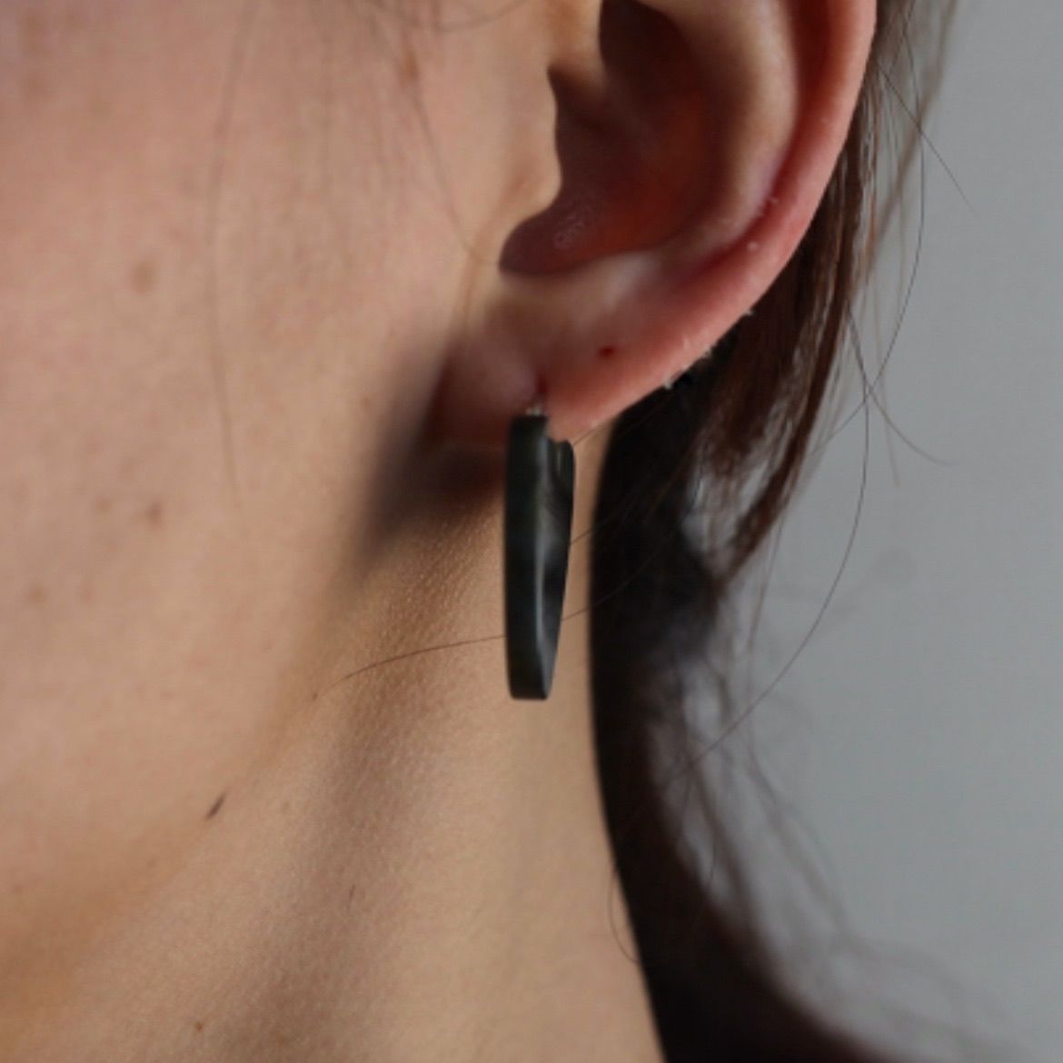 【残り一点】How Raw Heart Plate Earrings(両耳用）