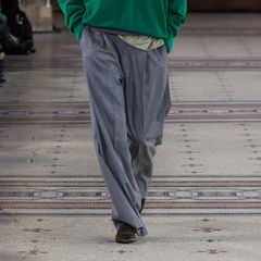 【残りわずか】Wool Flannel Extra Wide Trousers