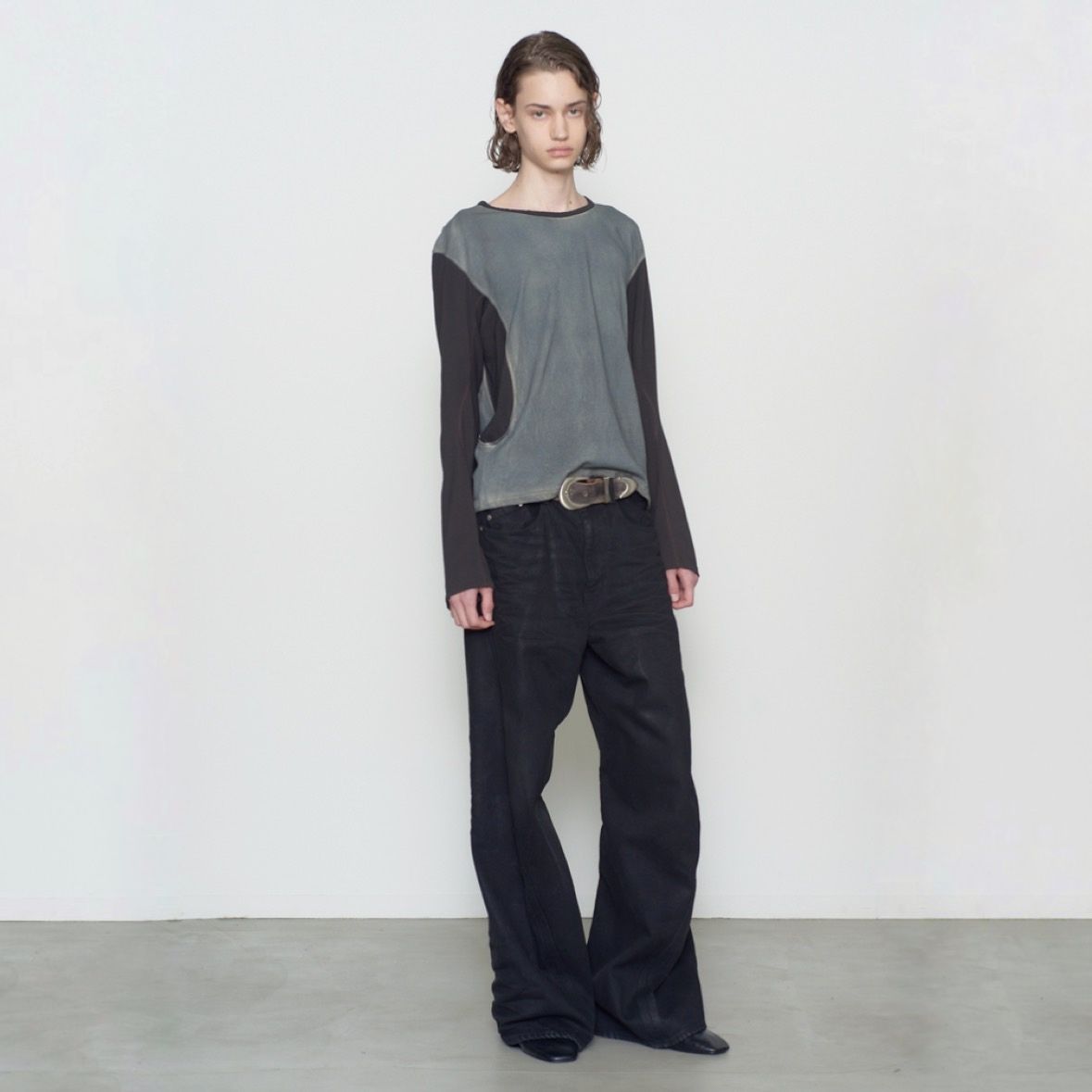 【残りわずか】3D Twisted Wide Leg Jeans