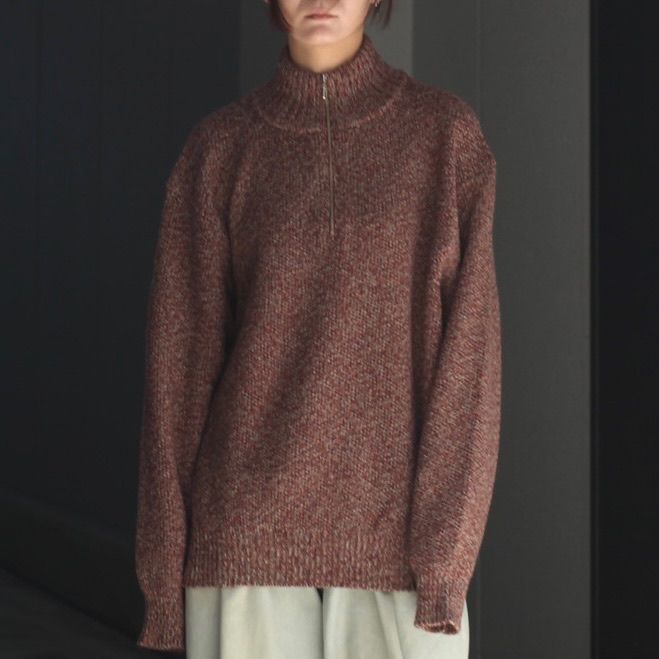 【残り一点】Wool Kanoko Half Zip P/O