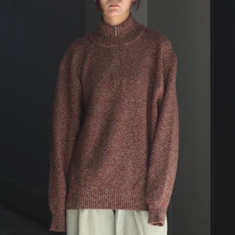 【残り一点】Wool Kanoko Half Zip P/O