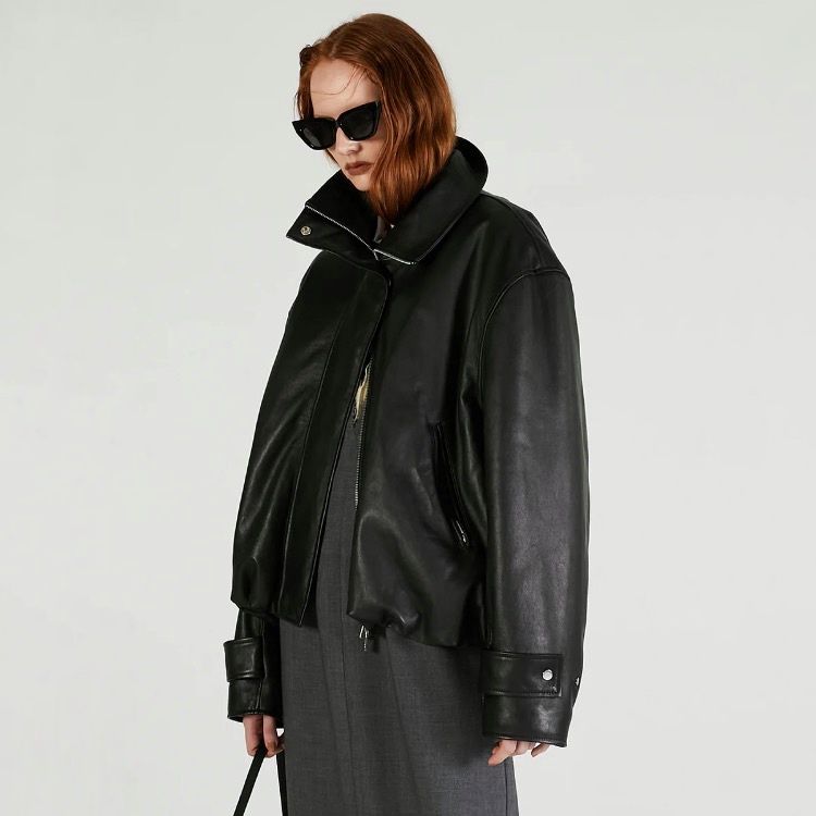 【残り一点】Sheep Leather High Neck Blouson