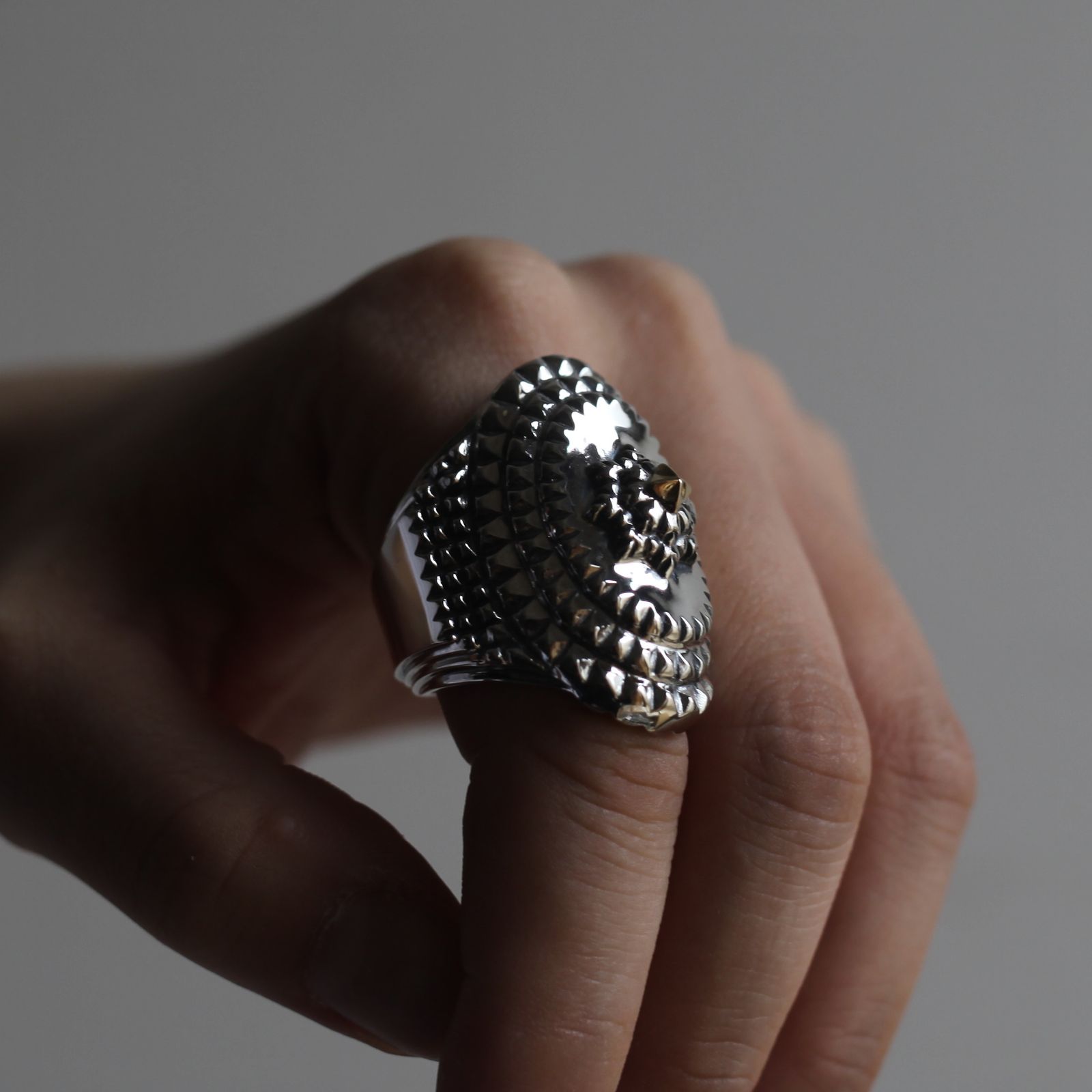 【お取り寄せ注文可能】Floating Flower Ring(SILVER×GOLD)