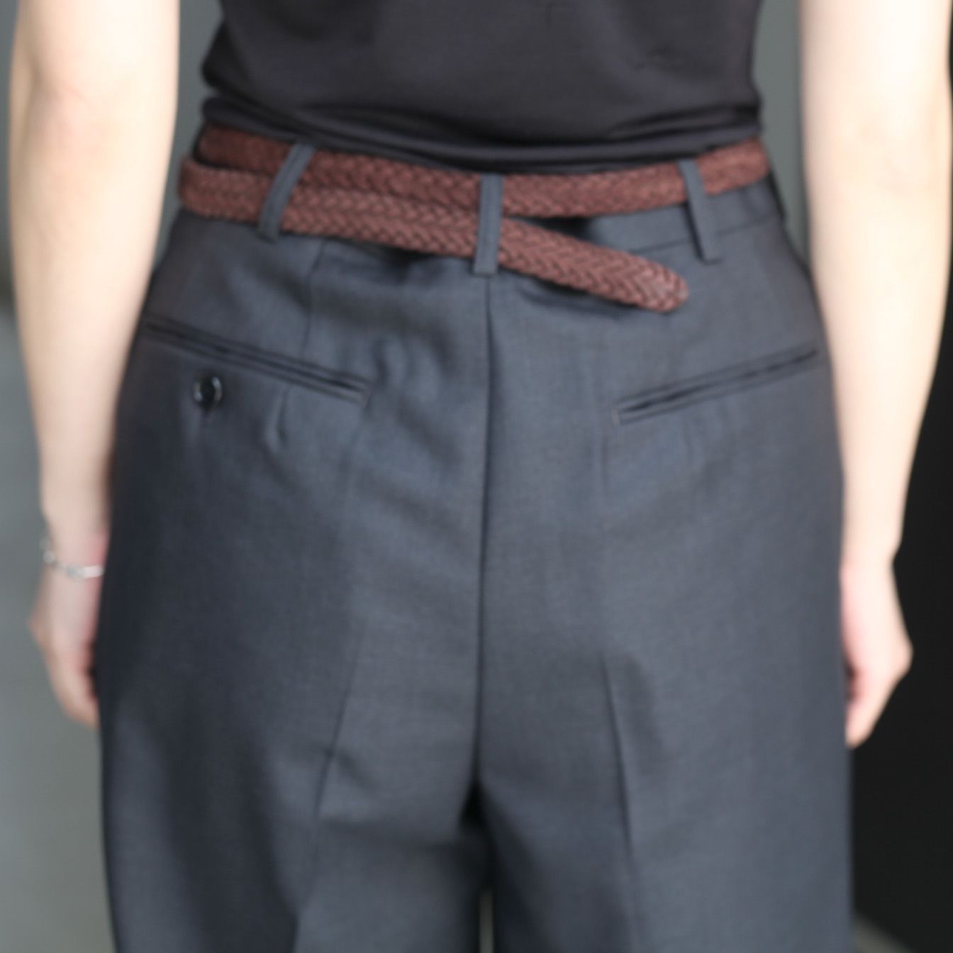 【残り一点】Wool Straight Trousers