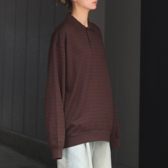 UNIVERSAL PRODUCTS - 【残りわずか】Border L/S Polo | ACRMTSM