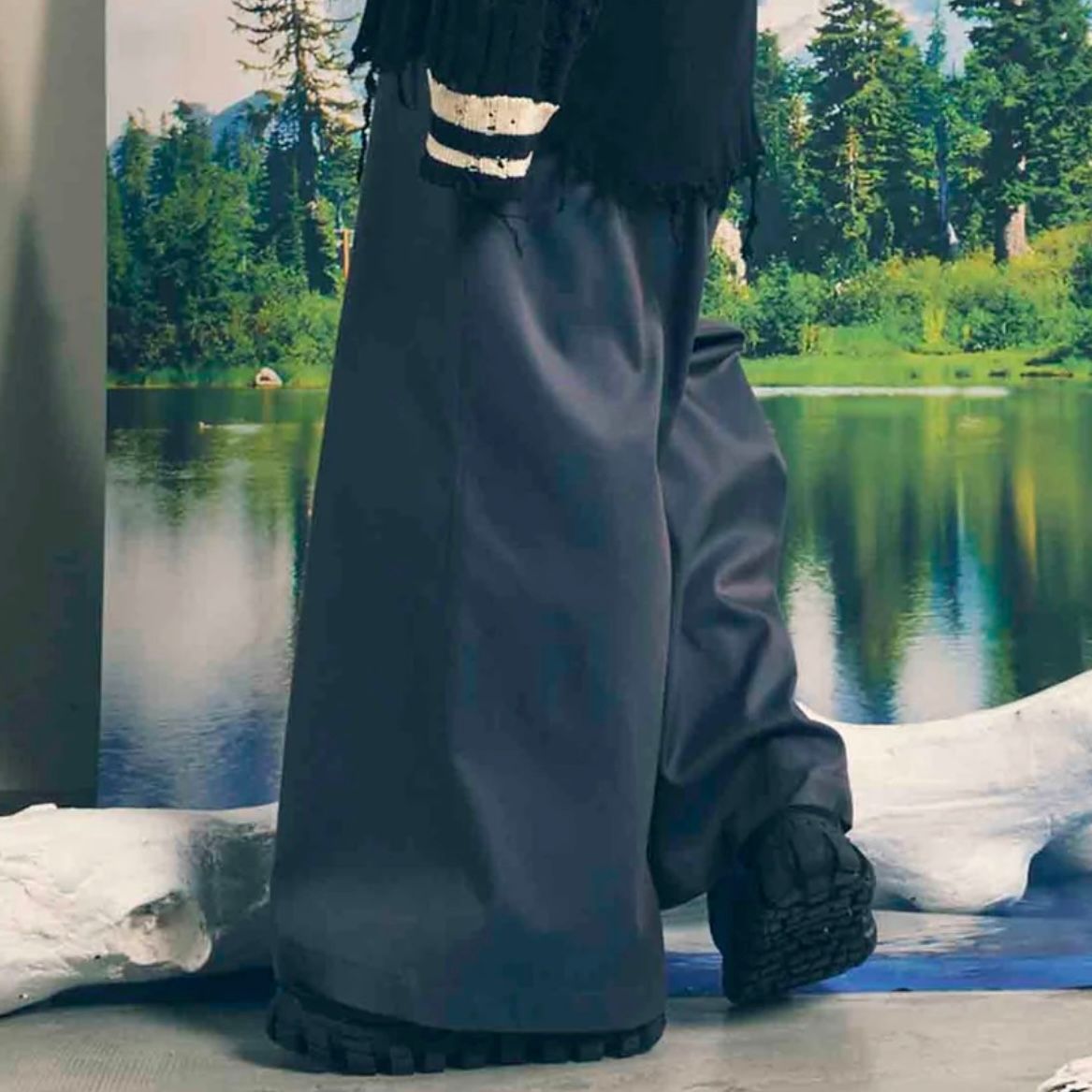 【残り一点】120/2/2 Suvin Cotton No Tuck Buggy Pants