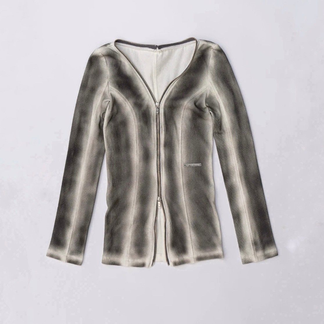 【残り一点】Painted Rib Zip Cardigan