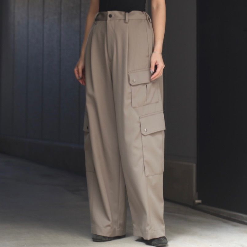 ssstein - 【残りわずか】Cargo Pocket Wide Easy Trousers