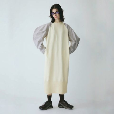 【残り一点】Volume Sleeve Knit Dress
