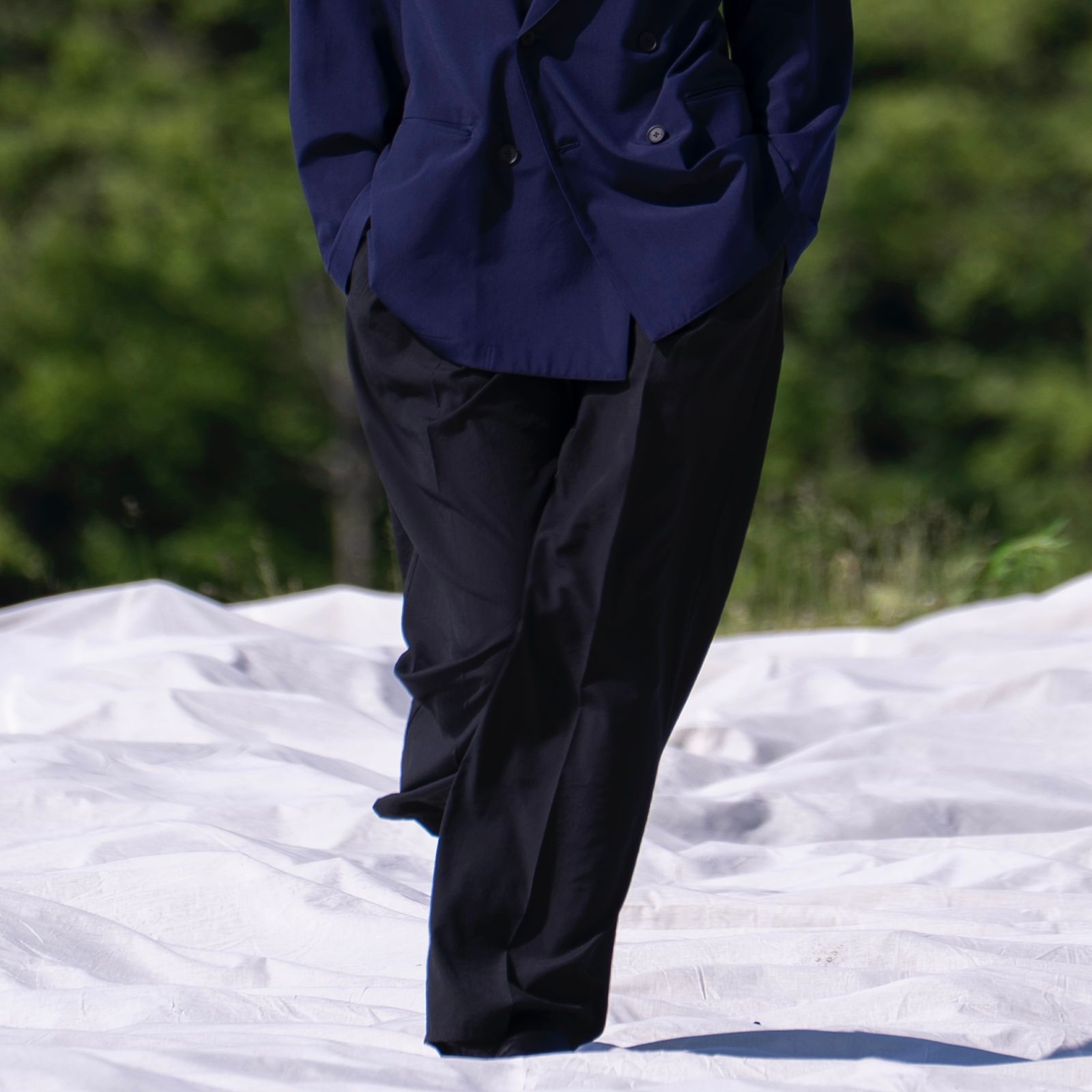 【残り一点】1 Pleated Wide Tapered Trousers