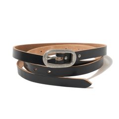 【残り一点】Ovlal Buckle Belt(BLACK×SILVER)
