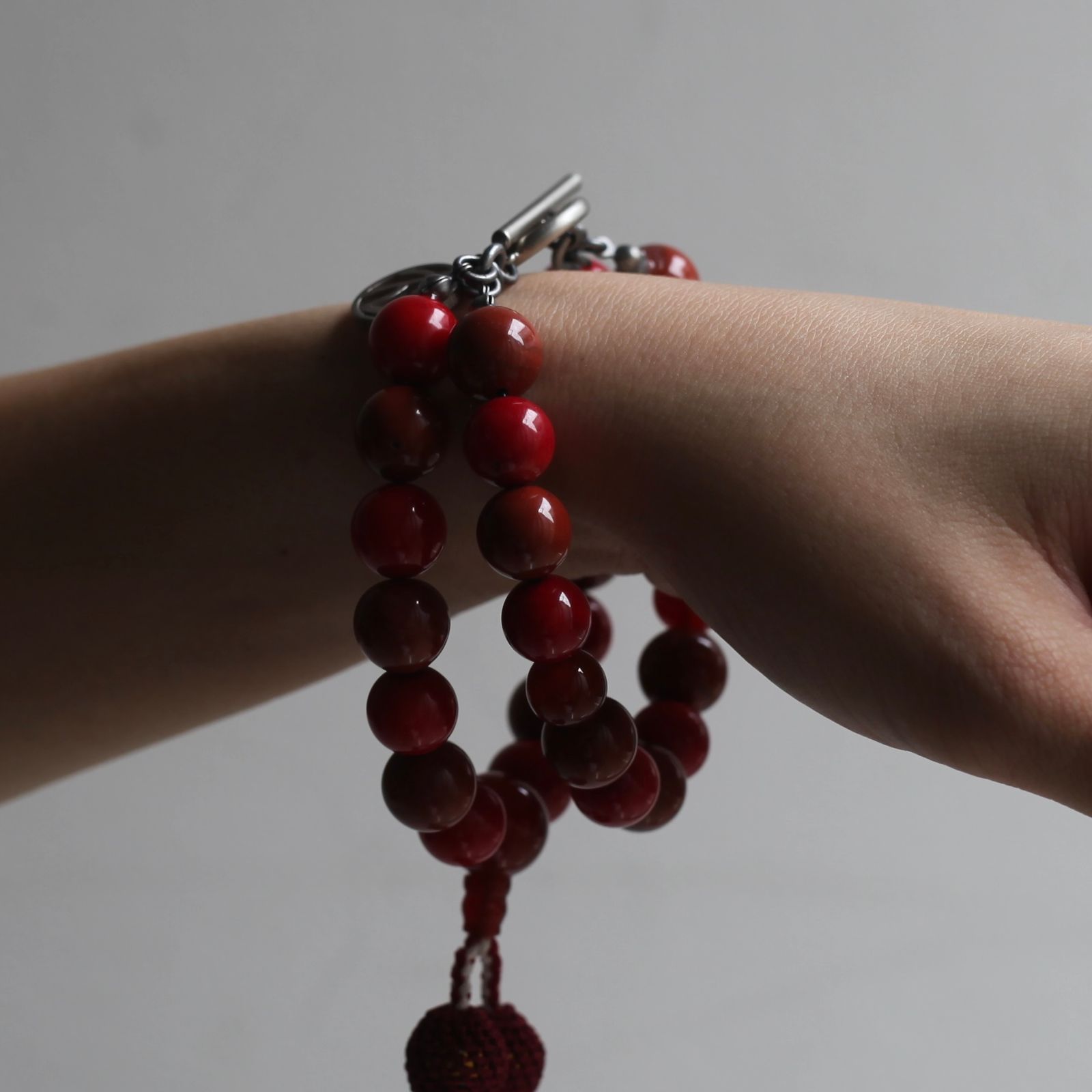 アクセサリー SOSHIOTSUKI DOUBLE JUZU BRACELET2 SOSHIOTSUKI - 【残りわずか】Double Juzu Bracelet(LIGHT BLACK